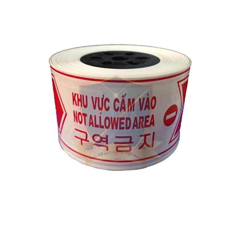 2-layer red and white warning barrier tape DCB-01