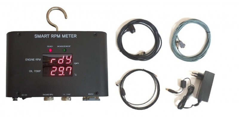 Bộ đầu đo tốc độ vòng quay và nhiệt độ dầu bôi trơn động cơ Hàn Quốc SMART RPM METER