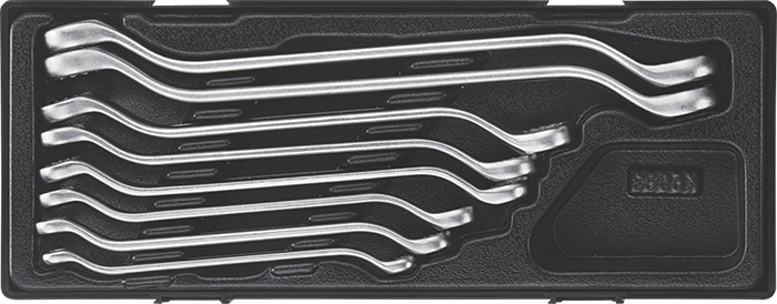 JTC-K6082 8PCS 45° OFFSET BOX WRENCH SET (EURO-TYPE)