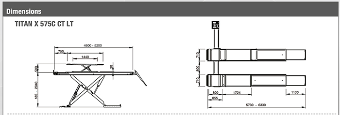 Mondolfo Ferro TITAN X 575 CT LT Lifting equipment C-Line