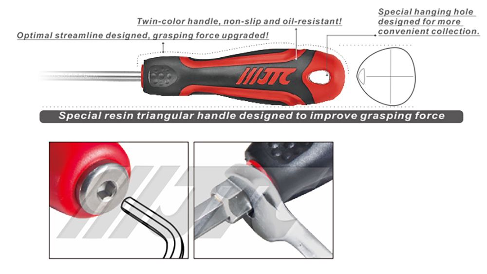 JTC-7617-7624 Go-Through Heavy Duty Screwriver