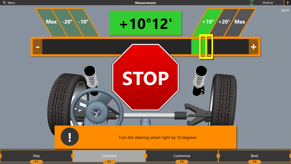 Measurement screen 