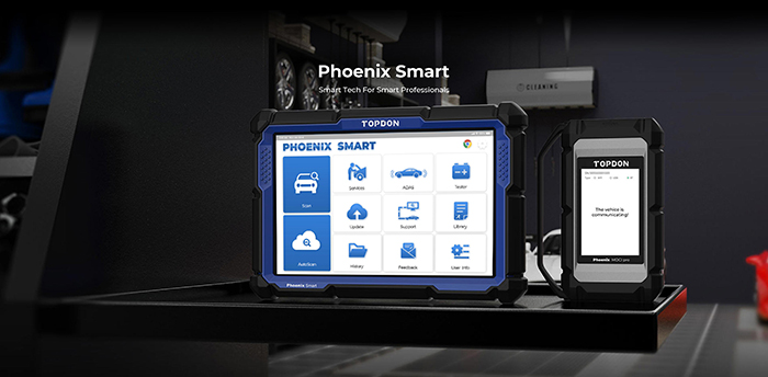 Thiết bị phân tích điện, chẩn đoán lỗi kỹ thuật ô tô Topdon Phoenix Smart