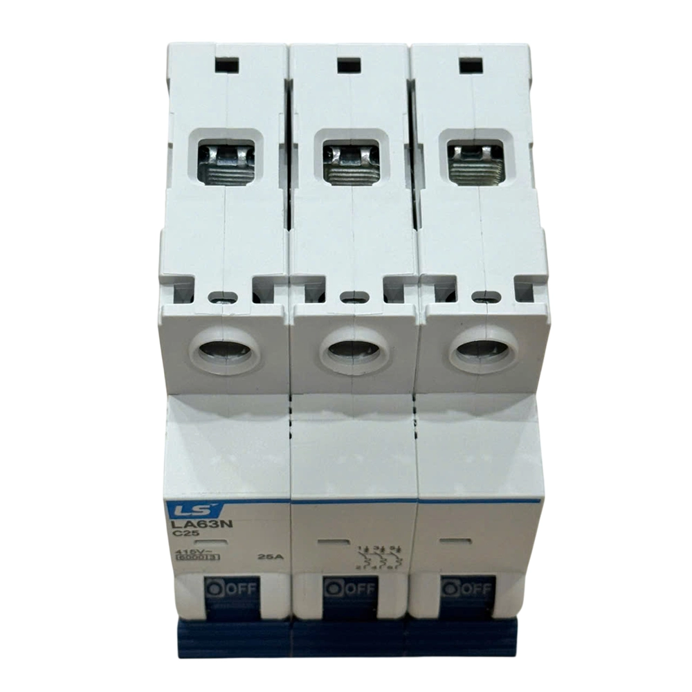 Áp tô mát (Cầu dao điện tự động) LS LA63N 3P C25A, LA63N 3P C25A LS MCB 3 Phase