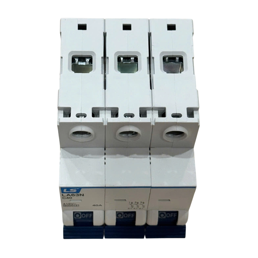 Áp tô mát (Cầu dao điện tự động) LS LA63N 3P C40A, aptomat LS MCB 3 pha 40A, LS MCB 3 Phase