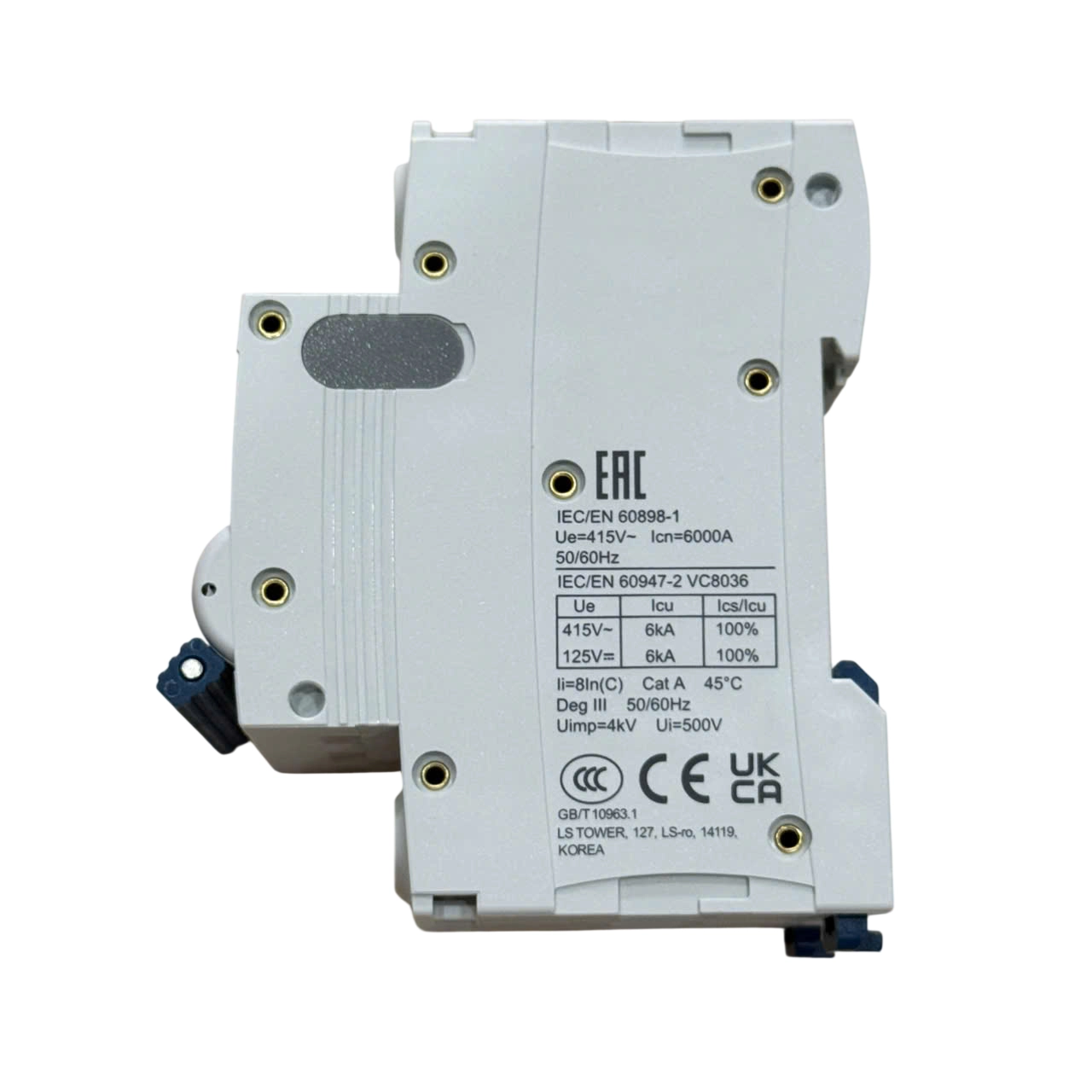Áp tô mát (Cầu dao điện tự động) LS LA63N 3P C63A,aptomat LS bảo vệ hệ thống điện, LA63N 3P C63A LS MCB 3 Phase