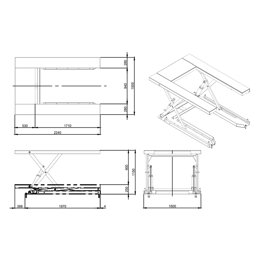 Bàn nâng chữ U 1 tấn Heshbon HL-10U,bàn nâng chữ U hàn Quốc,bàn nâng pallet,bàn nâng 1 tấn ,U-Type 1 ton Table Lift