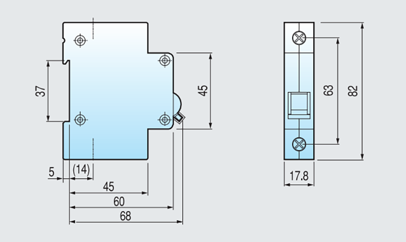 BKN 1P 16A aptomat LS, BKN 1P 16A aptomat 1 pha, BKN 1P 16A aptomat bảo vệ quá tải, BKN 1P 16A aptomat giá rẻ, BKN 1P 16A aptomat chính hãng, LS BKN 1P 16A 6kA MCB Circuit Breaker