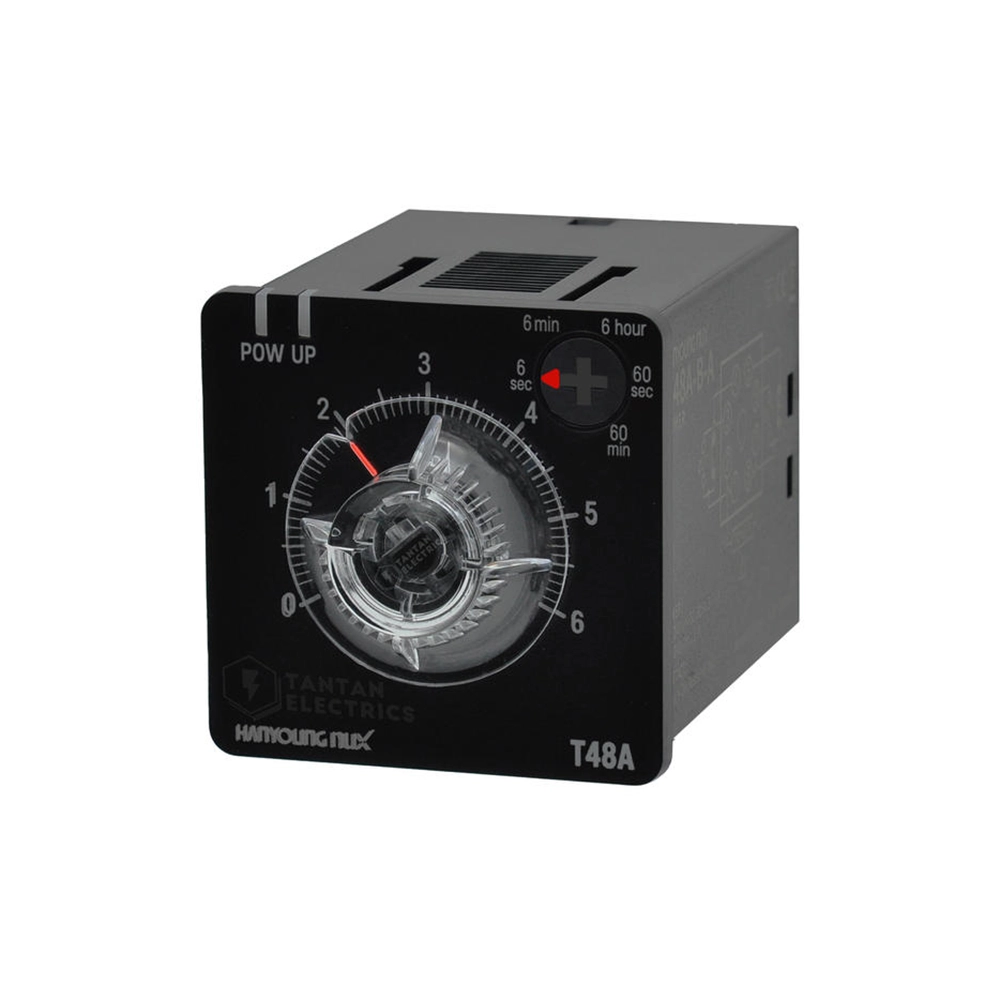 T48A-6B-A bộ hẹn giờ analog gắn tủ, T48A-6B-A analog on delay timer