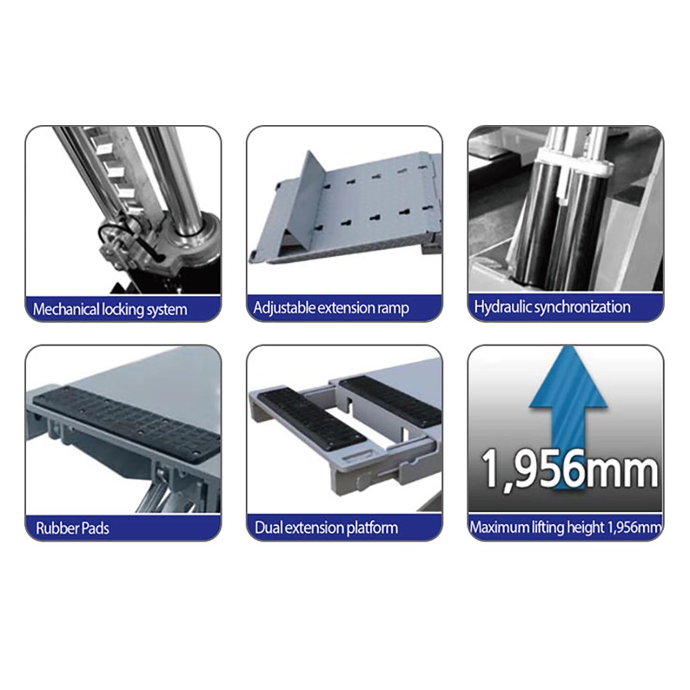 Heshbon HL-32D Above-Ground Wheelfree 3.3 Ton Scissor Lift