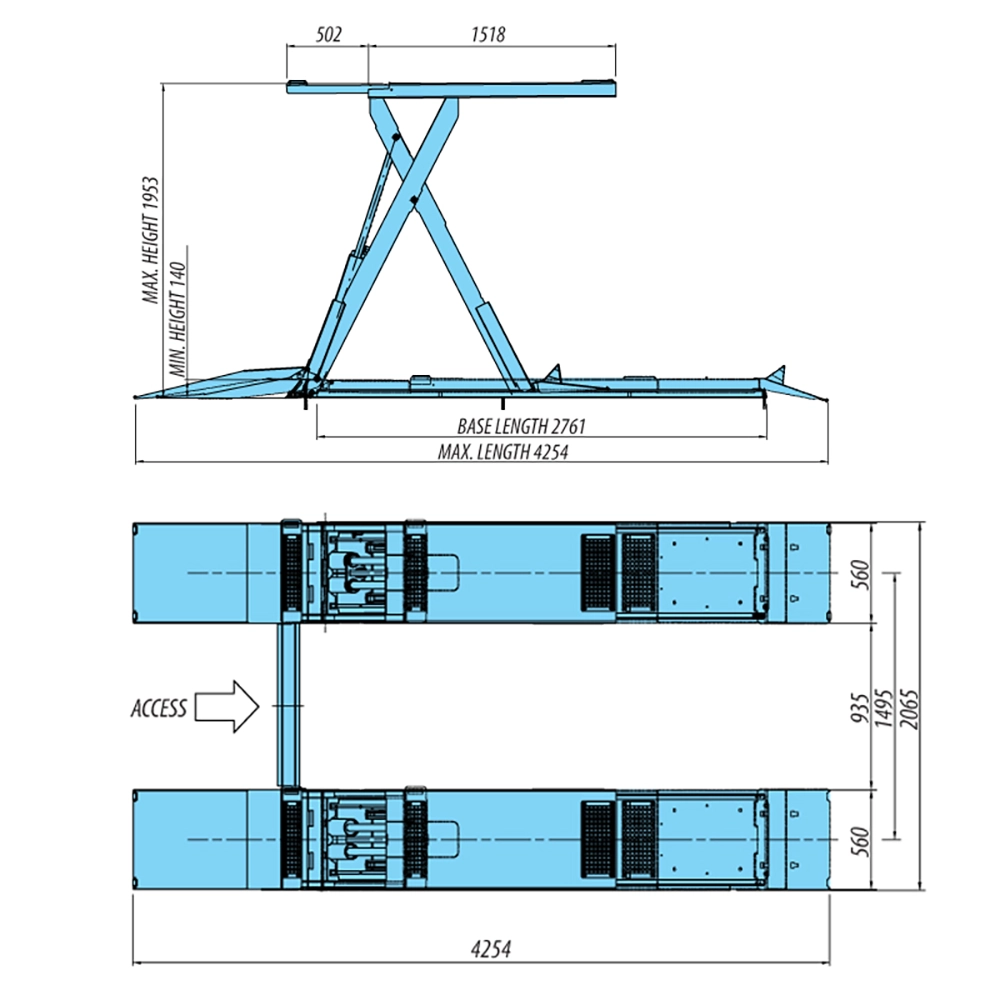 scissor car lift, cầu nâng cắt kéo ô tô lắp nổi, Heshbon HL-32X lift, cầu nâng Heshbon HL-32X, hydraulic scissor lift, cầu nâng cắt kéo thủy lực, cầu nâng cắt kéo cho gara, Above-Ground Wheelfree 3.3 Ton Scissor Lift