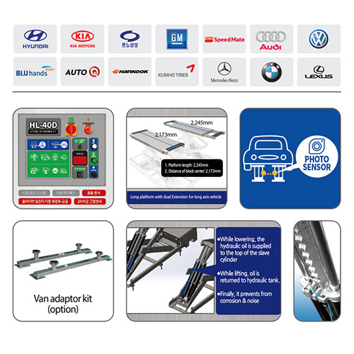 Cầu nâng cắt kéo 4 Tấn heshbon HL-40D Cầu nâng cắt kéo 4 Tấn heshbon HL-40D