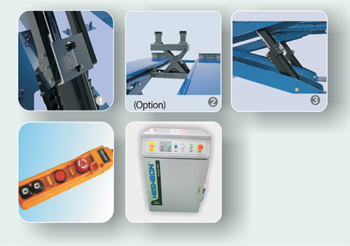 Cầu nâng cắt kéo siêu tải trọng 30 tấn Heshbon HL-300X Cầu nâng cắt kéo siêu tải trọng 30 tấn Heshbon HL-300X