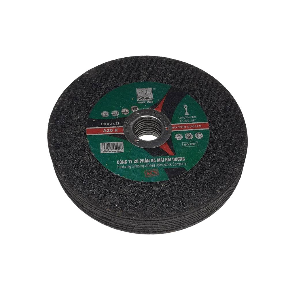 HDA36R150x2x22mm đá cắt sắt hải dương,đá cắt 150mm,HDA36R150x2x22mm metal cutting disc,150mm cut off wheel