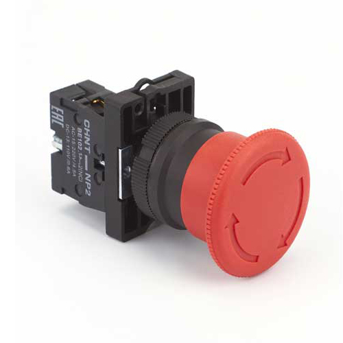 NP2-ES542 Nút nhấn dừng khẩn cấp, NP2-ES542 Nút dừng Chint, NP2-ES542 Nút đỏ 220V, NP2-ES542 Dừng khẩn cấp máy, NP2-ES542 Thiết bị an toàn, CHINT NP2-ES542 Emergency Stop