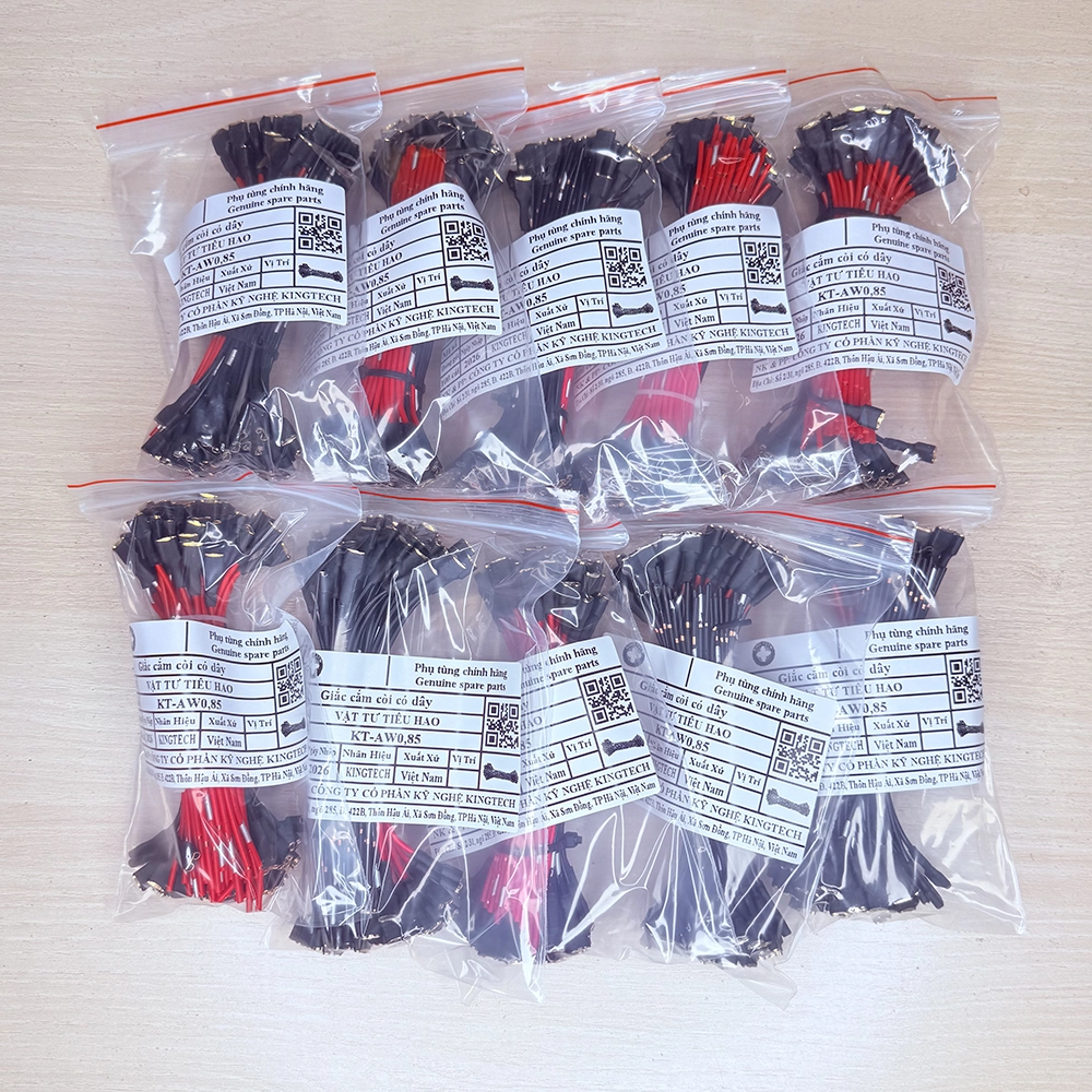 KT-AW0.85 giắc điện dẹp Kingtech chân đồng vỏ nhựa chống cháy, Kingtech female flat electrical connector with copper terminal and flame resistant housing