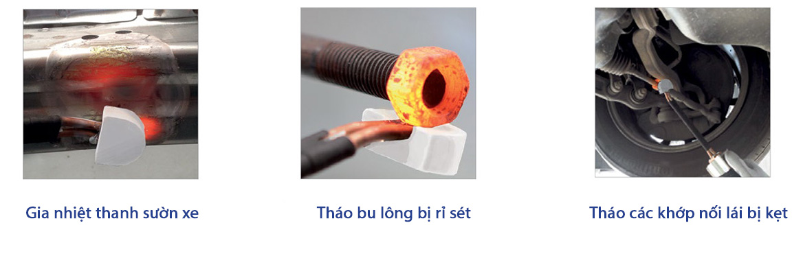 ứng dụng Máy gia nhiệt cục bộ Gys Powerduction 49LG Ref 088498