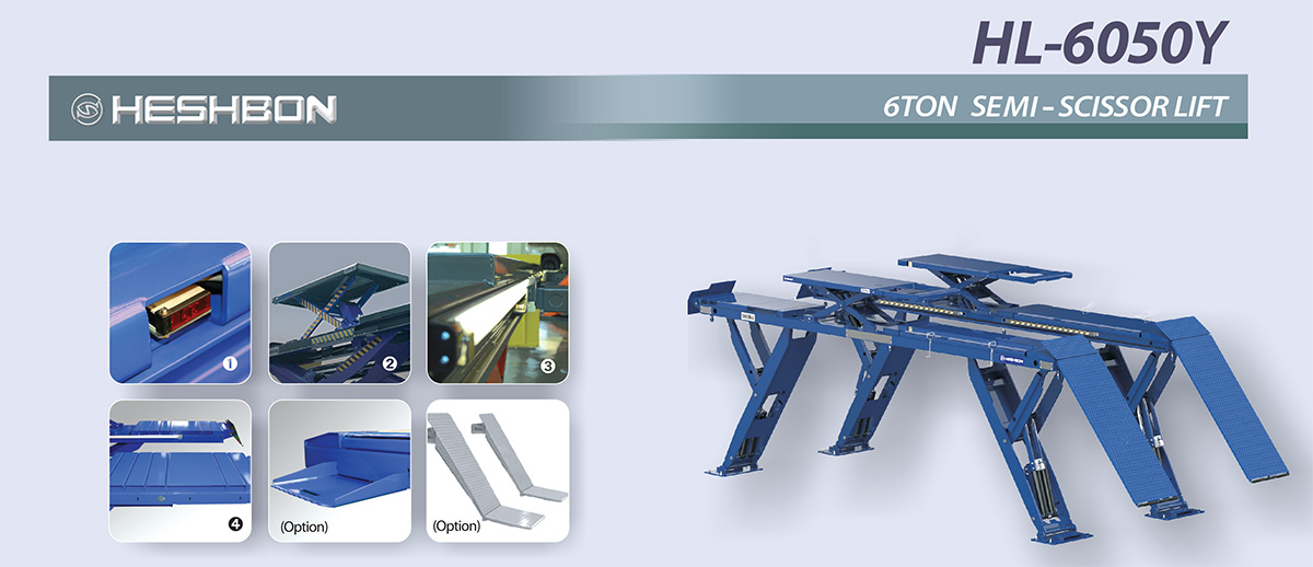 Cầu nâng cắt kéo 6 tấn Heshbon HL-6050Y