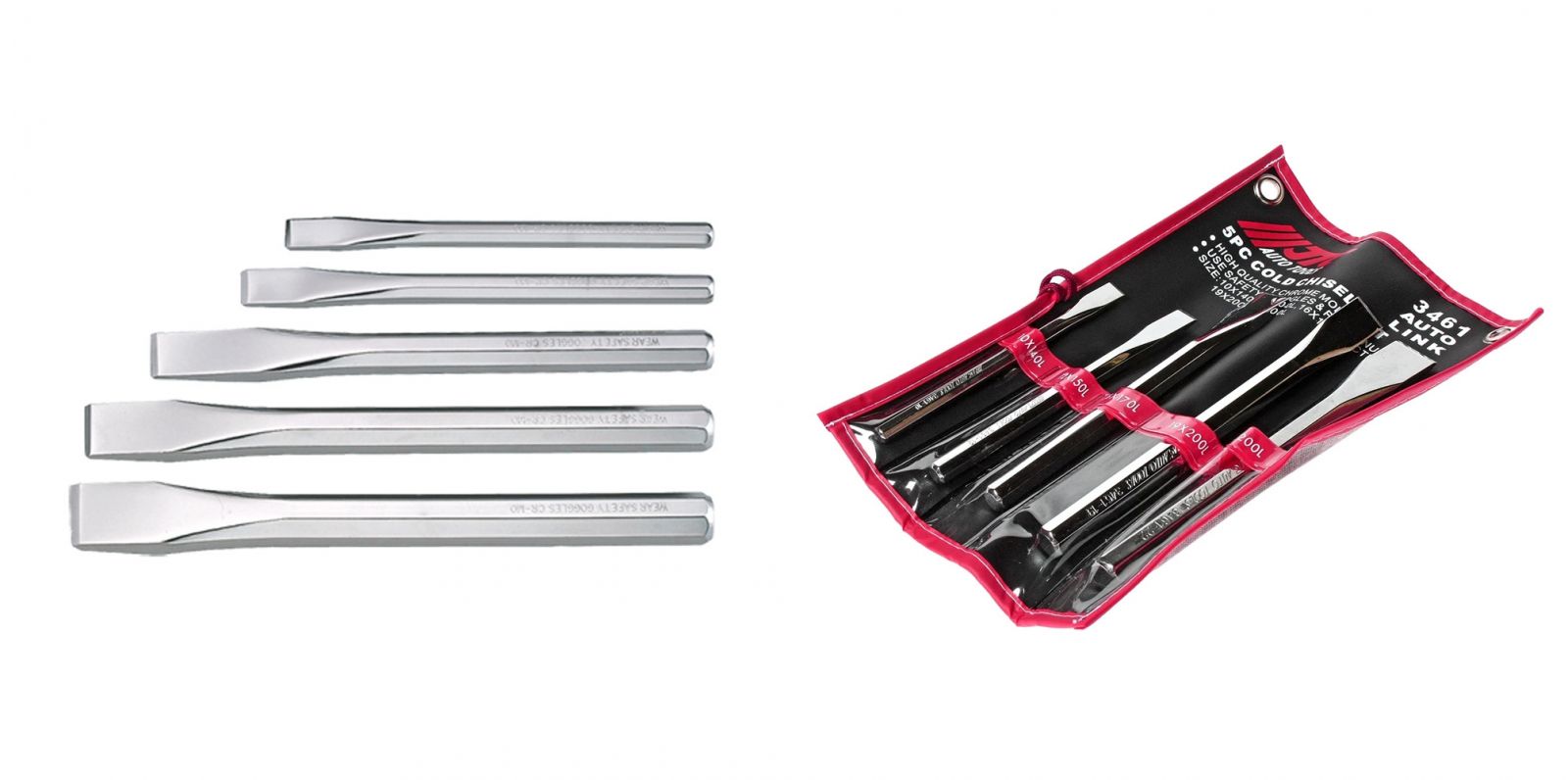 JTC-3461 Bộ đục 5 chi tiết - Bộ đục thép hợp kim