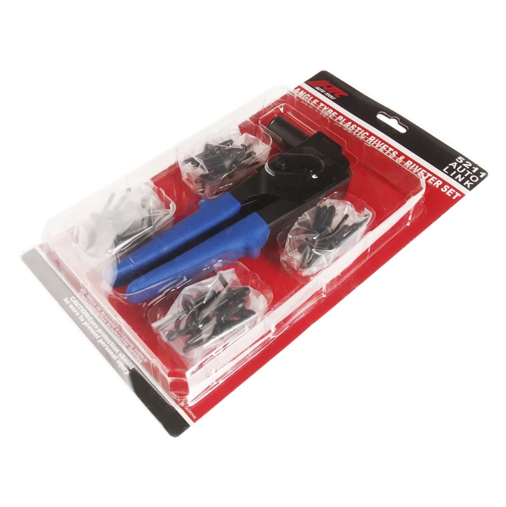 JTC-5211 Angle Type Plastic Rivet and Riveter Set