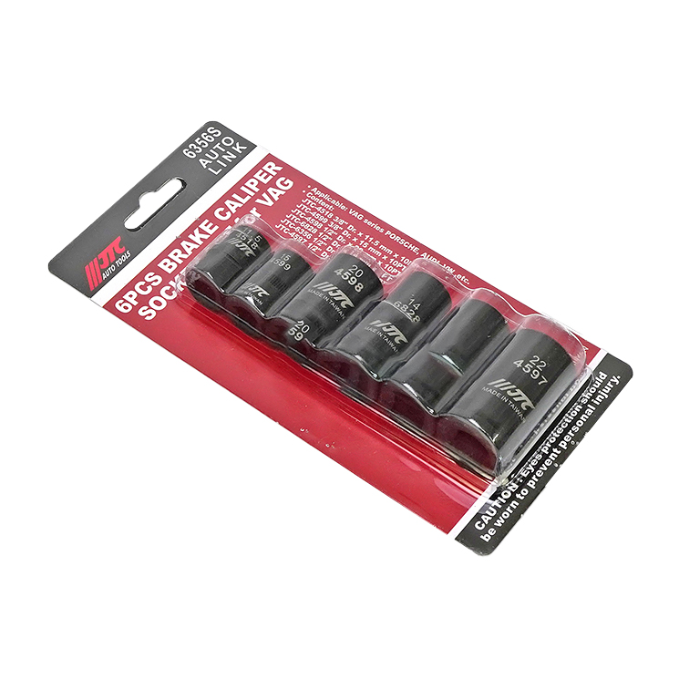 JTC-6356S Bộ đầu khẩu tháo cùm phanh 6 chi tiết dành cho xe VAG JTC-6356S Bộ đầu khẩu tháo cùm phanh 6 chi tiết dành cho xe VAG