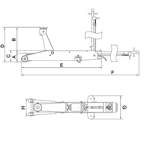 JTC-SJ5142 Kích cá sấu 5 tấn loại dài JTC-SJ5142 Kích cá sấu 5 tấn loại dài