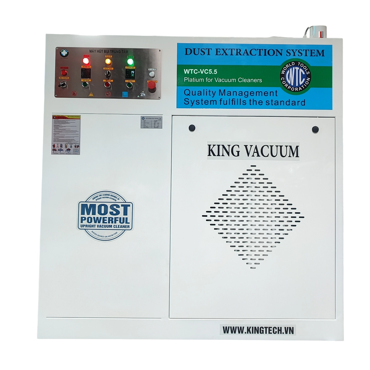Máy hút bụi trung tâm 5,5KW WTC-VC5.5