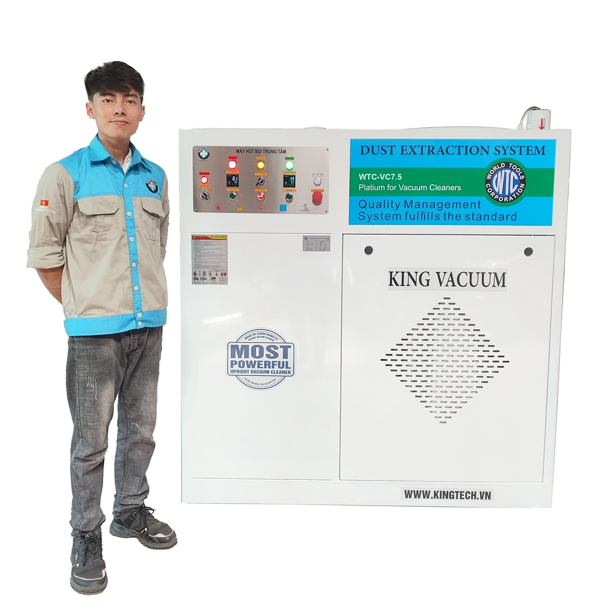 Máy hút bụi trung tâm 7,5KW WTC-VC7.5