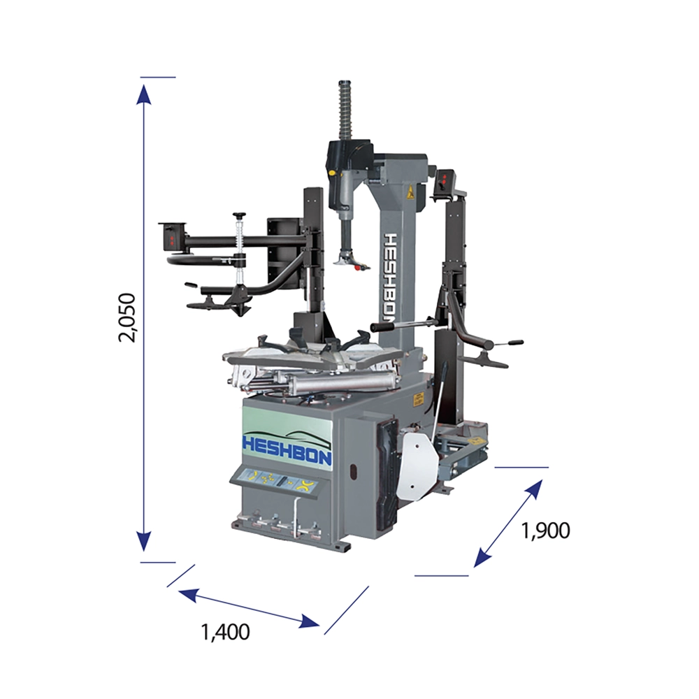 Máy ra vào lốp ô tô có trợ lực Heshbon HT-430,máy ra vào lốp,trợ lực khí nén,lốp Runflat ,Tire Changer 