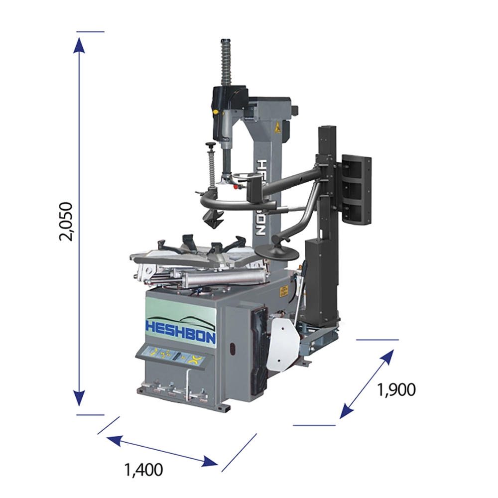 Máy ra vào lốp ô tô có trợ lực và tay ép Heshbon HT-420,máy ra vào lốp,trợ lực khí nén,lốp Runflat , Tire Changer 