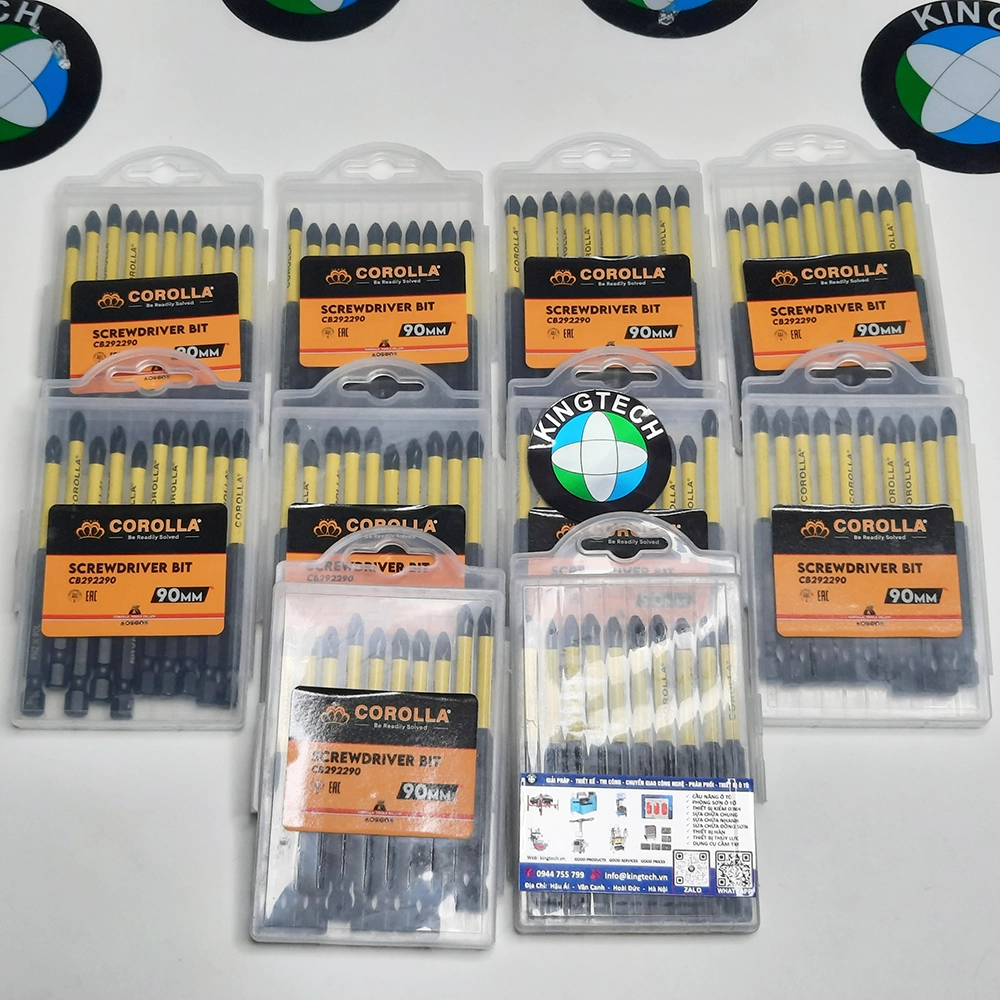 CB292290 mũi bắn vít 90mm, mũi vít chống trượt, mũi vít Corolla,CB292290 screwdriver bit 90mm, anti slip bit, Corolla bit