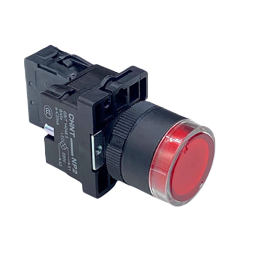 NP2-EW3462 nút nhấn LED đỏ 230V, NP2-EW3462 nút nhấn nhả có đèn, NP2-EW3462 nút bấm công nghiệp, NP2-EW3462 nút điều khiển có đèn, NP2-EW3462 nút nhấn IP40, CHINT NP2-EW3462 Red Light Push Button